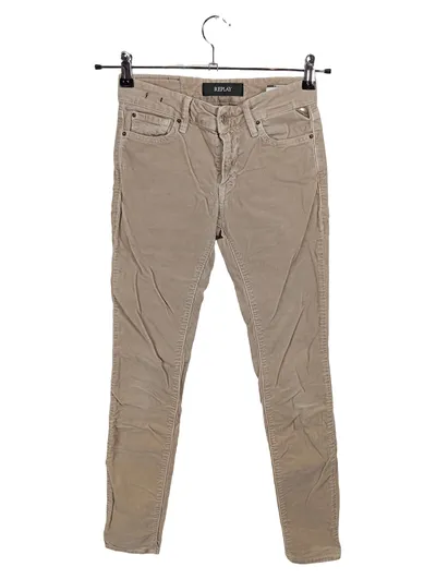Replay Cordhose Damen W26 L30 Beige Slim Fit Cord Hose
