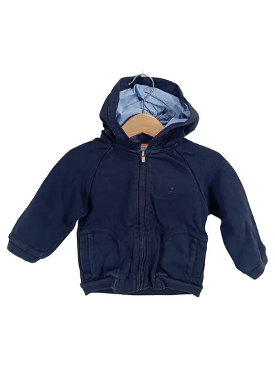 Jacadi Paris Kinder Kapuzen-Sweatjacke Navy Blau Gr. 88/86