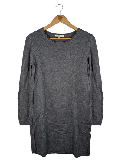 edc by Esprit Strickkleid Damen Gr. XL/42 Grau Langarm Baumwolle