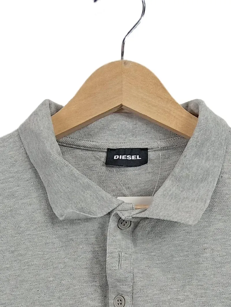 Diesel Herren Poloshirt Grau Größe M Kurzarm Casual 3