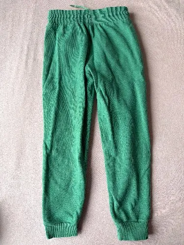 Vertbaudet Jogginghose Kinder Gr. 116 Grün Baumwolle Sweatpants