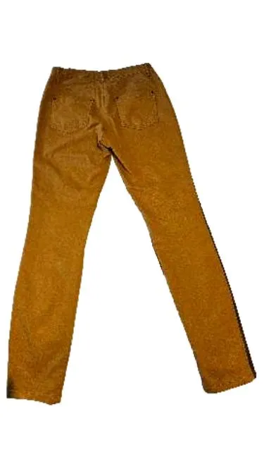 DREAMSTAR Damen Stoffhose Gr. 38 Orange Seitenstreifen Casual