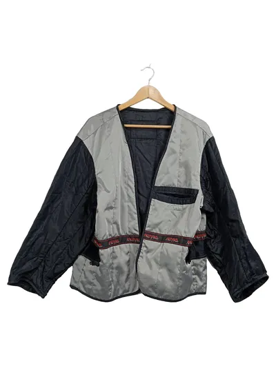 Honda Herren Steppjacke Gr. 54/XXL Grau Schwarz Motorrad Retro Liner