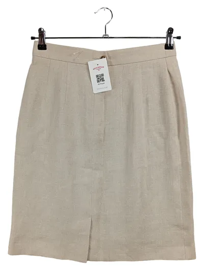 Gössl Trachtenrock Damen Gr. 40 Beige Leinen Salzburg Vintage