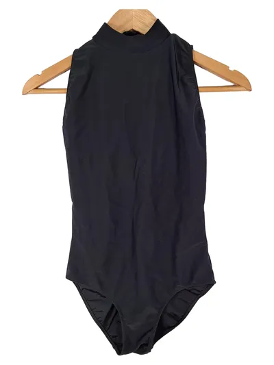 Ballet Rosa Body Damen Gr. 42 Schwarz Stickerei Spitze Stehkragen Elegant