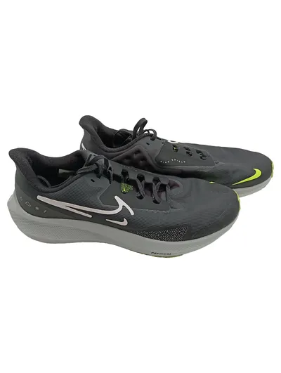 Nike Air Zoom Pegasus Shield Herren Laufschuhe Gr. 44,5 Grau Neongelb