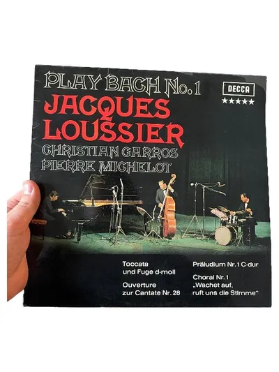 Play Bach No. 1 - Jacques Loussier Trio Vinyl LP Decca Jazz Klassik