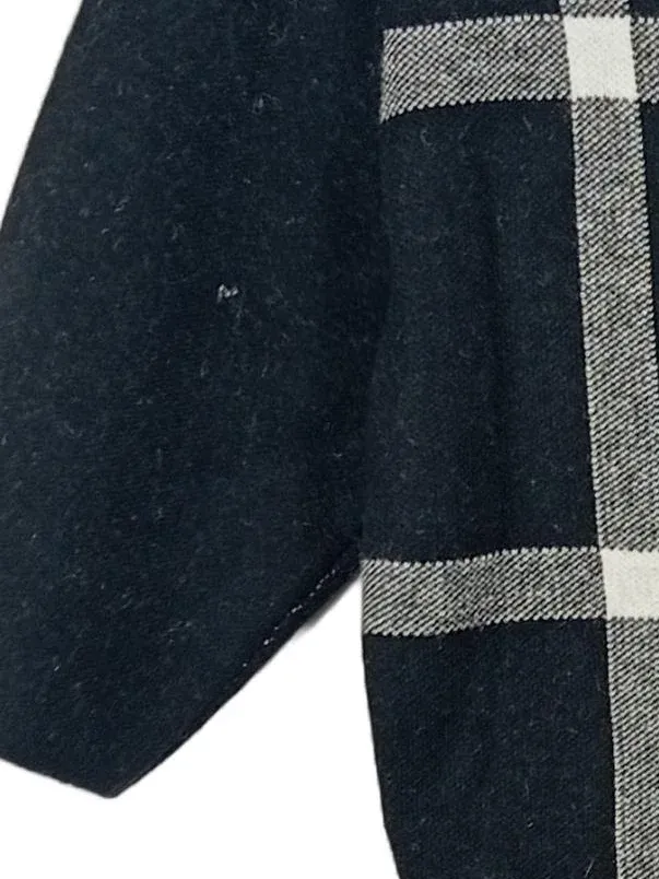 Apricot Damen Strickkleid kariert Schwarz Weiß Gr. M/40 A-Linie 3