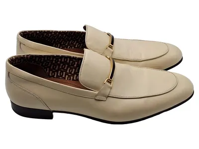 ALDO Herren Loafer Slipper Leder Beige Gr. 55 Business
