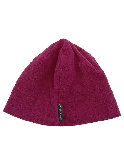 Jack Wolfskin Fleece Mütze Beanie Kinder Lila Outdoor Wintermütze