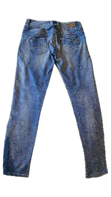 Pepe Jeans London Damen Slim Fit Jeans Hose Blau Größe M W29 38