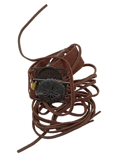 Esprit Leder Armband Braun Bohemian Western Fransen Gr. M