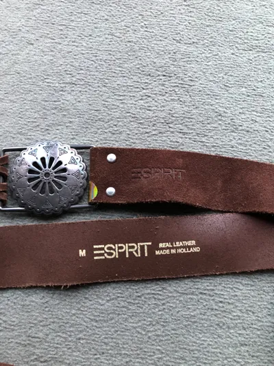 Esprit Leder Armband Braun Bohemian Western Fransen Gr. M