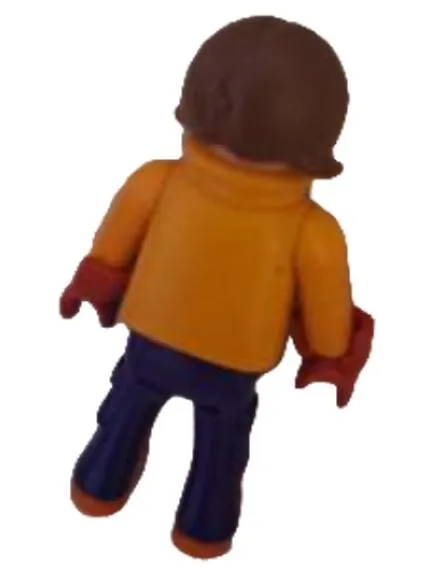 Playmobil Kind mit Hasenpullover Figur Junge orange 5.5 cm 2
