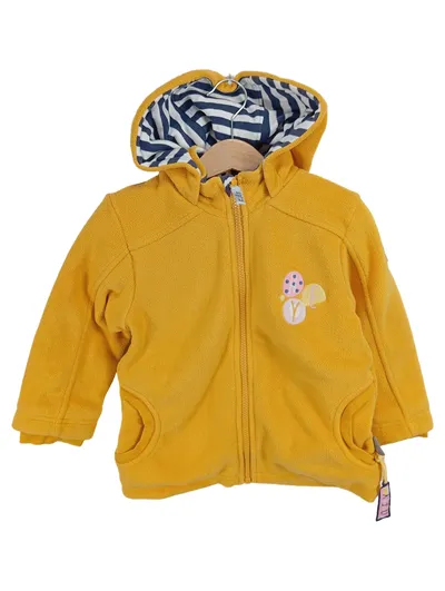 Sigikid Fleecejacke Kinder Gr. 104 Gelb Kapuzenjacke Outdoor