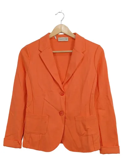 Esvivid Damen Blazer Orange Gr. XS Business Jacket Viskose