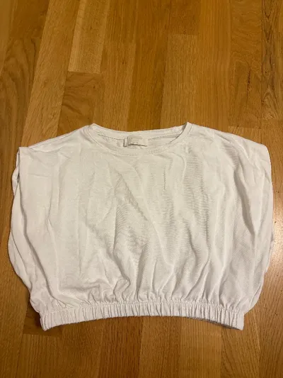 LeGer by Lena Gercke Damen Crop Top Weiß Gr. 38 M Baumwolle Casual