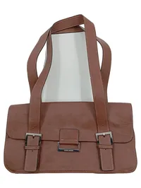 Gerry Weber Damen Henkeltasche Braun Lederoptik Klassisch Schnallen 1