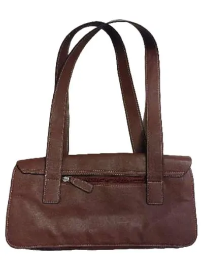Gerry Weber Damen Henkeltasche Braun Lederoptik Klassisch Schnallen