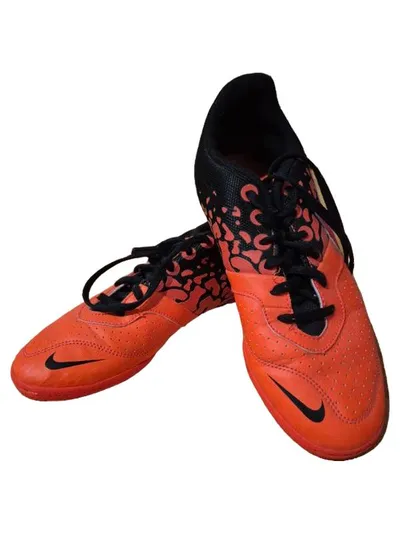 Nike Elastico II Fußballschuhe Hallenschuhe Orange Schwarz Gr. 40