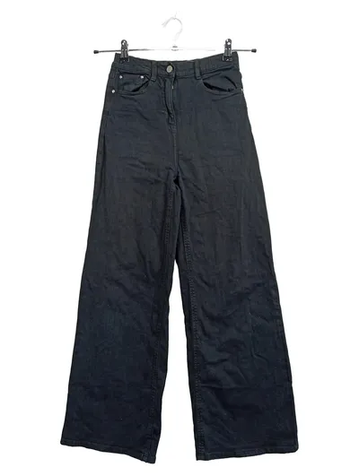 s.Oliver Mädchen Jeans Wide Fit Gr. 158 Schwarz Wide Leg Hose