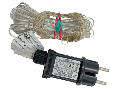 LED Lichterkette 100 Lichter 6,5m Warmweiß Netzbetrieb IP44 Timer Dimmbar