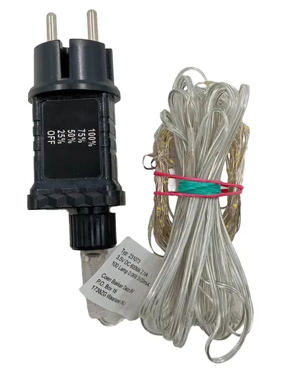 LED Lichterkette 100 Lichter 6,5m Warmweiß Netzbetrieb IP44 Timer Dimmbar