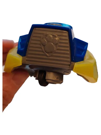 Paw Patrol Mighty Pups Charged Up Chase Fahrzeug Spielzeug Blau Gelb