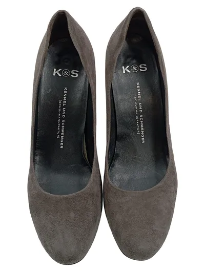 Kennel & Schmenger Pumps Damen Gr. 37,5 Grau Wildleder Elegant K&S