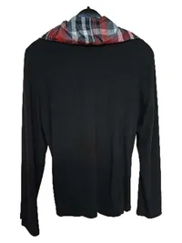 Bexleys Woman Damen Jacke kariert Gr. 36 schwarz rot leicht 3