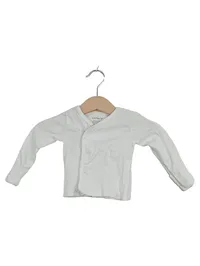 Carter's Baby Langarmshirt Wickelshirt Gr. 50 Newborn Weiß Baumwolle 1