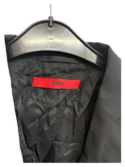 HUGO Boss Damen Blazer Sakko Schwarz Gr. 40 Business Baumwolle