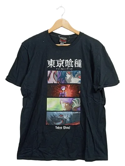 Gildan Tokyo Ghoul Anime Herren T-Shirt Schwarz Gr. L Fanshirt