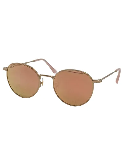 Kapten & Son Sonnenbrille Damen Rosé Gold Verspiegelt Rund Modern