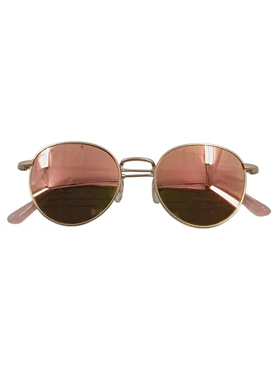 Kapten & Son Sonnenbrille Damen Rosé Gold Verspiegelt Rund Modern