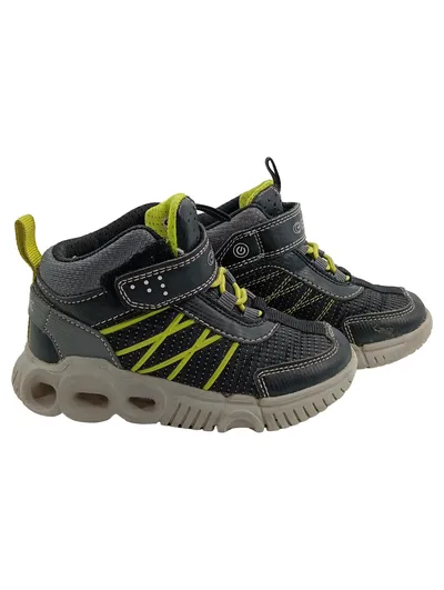 Geox Kinder Sneaker High-Top Jungen Schuhe Gr. 25 Grau Gelb