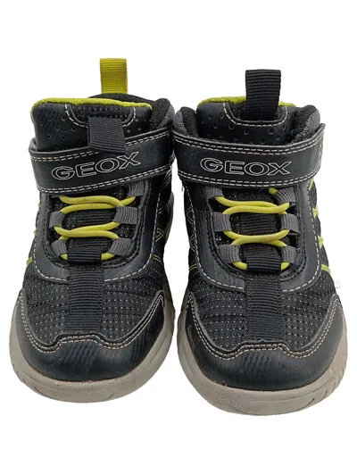 Geox Kinder Sneaker High-Top Jungen Schuhe Gr. 25 Grau Gelb