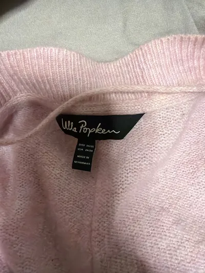 Ulla Popken Damen Strickjacke Rosa Gr. 54 Cardigan Oversized Plus Size