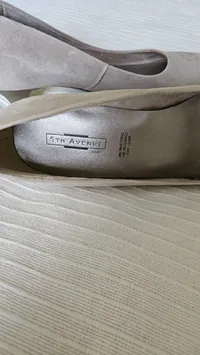 5th Avenue Damen Pumps Kitten Heel Beige Wildleder Gr. 38 Klassisch 3