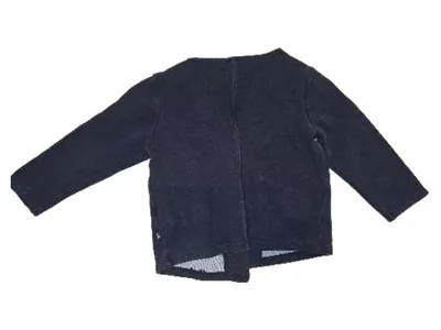 Obaïbi Strickjacke Kinder Gr. 86 Blau Langarm Knopfleiste Baby