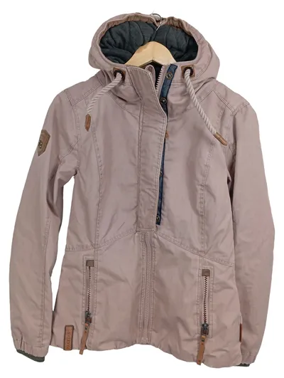 Naketano Damen Parka Kapuzenjacke Rosa Gr. M Übergangsjacke