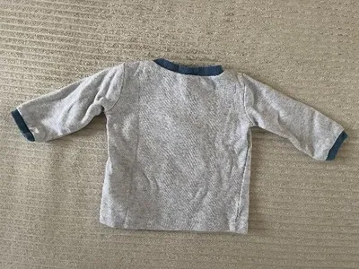 Boley Baby Langarmshirt Gr. 68 Grau Auto-Motiv Vintage Jungen 4-6 Monate