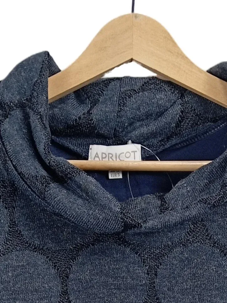 Apricot Pullunder Damen S 36 Blau Punkte Rollkragen Spitze Ärmellos Casual 3