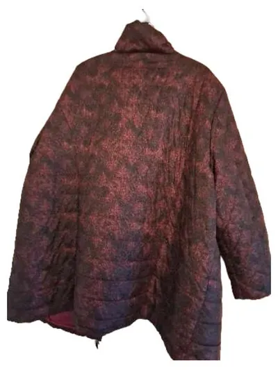 Ulla Popken Steppjacke Damen Gr. 54 Rot Schwarz Winterjacke Polyamid