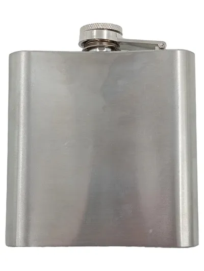 Viessmann Flachmann Trinkflasche Taschenflasche Metall Silber 250ml