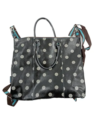 Gabs Firenze Shopper Damen Handtasche Punkte Schwarz Made in Italy