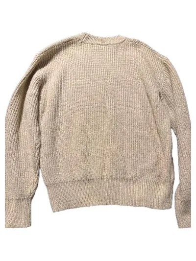 SikSilk Herren Strickpullover Beige Gr. XL Rundhals Basic Knit
