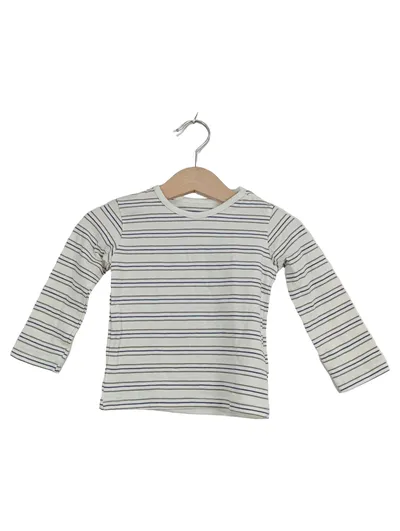 Kanz Langarmshirt Baby Gr. 68 Weiß Gestreift Maritim Langarm