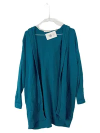 EDC by Esprit Damen Strickjacke Kapuze Cardigan Petrol Gr. S/36 1