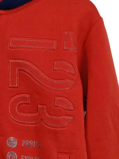 Okaïdi Kinder Sweatjacke Kapuzenjacke Jungen Gr. 152 Rot Sportlich